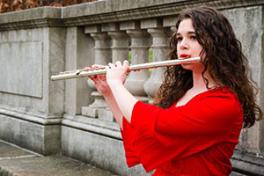 Emily Nothnagle playing flute