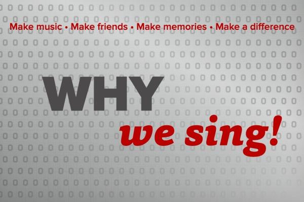 Why we sing!